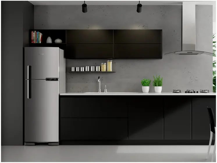 Geladeira Brastemp Frost Free 375L Inverse Inox